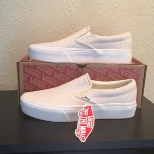 vans embossed suede slip on